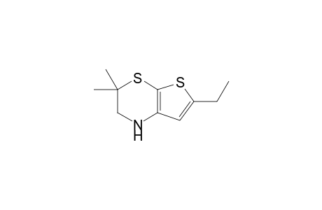 6-Ethyl-3,3-dimethyl-1,2-dihydrothieno[2,3-b][1,4]thiazine