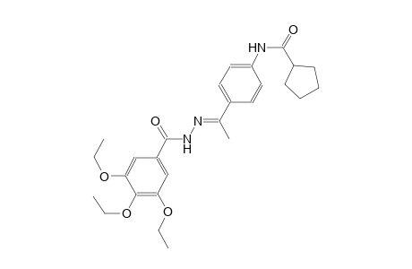 N-{4-[(1E)-N-(3,4,5-triethoxybenzoyl)ethanehydrazonoyl]phenyl}cyclopentanecarboxamide