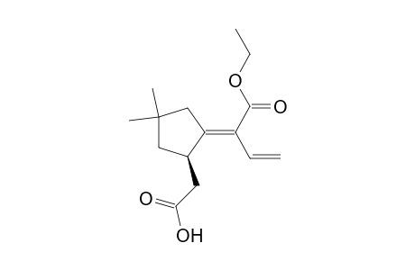 (3,3-dimethyl-5-vinylcarbethoxymethylenecyclopent-1.beta.-yl)acetic acid