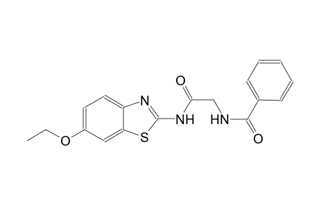 N-{2-[(6-ethoxy-1,3-benzothiazol-2-yl)amino]-2-oxoethyl}benzamide
