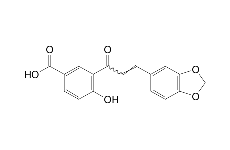 4-hydroxy-3-(3,4-methylenedioxycinnamoyl)benzoic acid