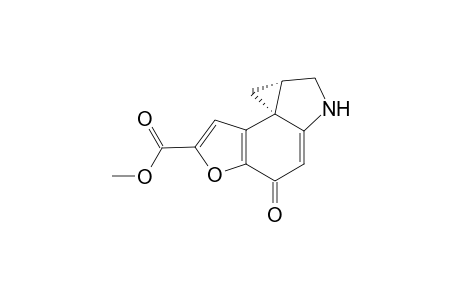Methyl (7aRS,8aSR)-6,7,8,9-Tetrahydro-4-oxo-4H-cyclopropa[c]furo[3,2-e]indole-2-carboxylate