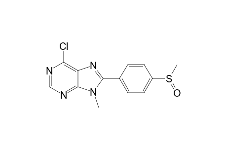 9-Methyl-6-chloro-8-[(p-methanesulfinyl)phenyl]-9H-purine