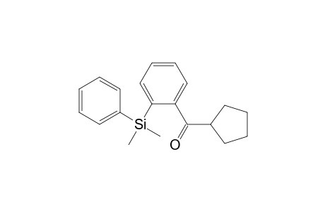 Methanone, [2-(dimethylphenylsilyl)cyclopentyl]phenyl-, cis-