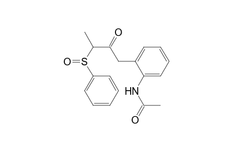 Acetamide, N-[2-[2-oxo-3-(phenylsulfinyl)butyl]phenyl]-
