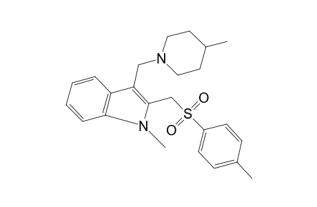 1-methyl-3-[(4-methylpiperidino)methyl]-2-[(p-tolylsulfonyl)methyl]indole