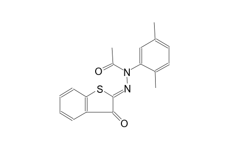 acetic acid, 1-(2,5-dimethylphenyl)-2-((2Z)-3-oxobenzo[b]thien-2(3H)-ylidene)hydrazide