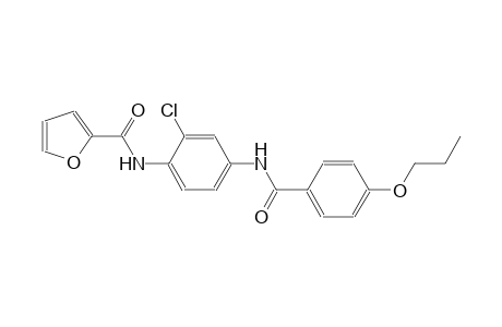 N-{2-chloro-4-[(4-propoxybenzoyl)amino]phenyl}-2-furamide