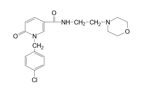 1-(p-CHLOROBENZYL)-1,6-DIHYDRO-N-(2-MORPHOLINOETHYL)-6-OXO-NICOTINAMIDE