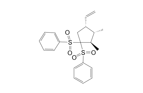 t-4-Ethenyl-1,1-bis(phenylsulfonyl)-r-2,t-3-dimethylcyclopentane