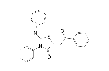 2-Phenylimino-3-phenyl-5-[2-phenyl-2-oxoethyl]-4-oxo-1,3-thiazolidine