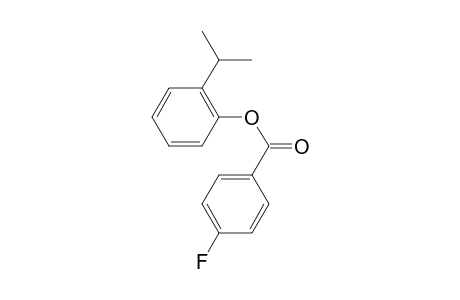 Benzoic acid, 4-fluoro-, 2-isopropylphenyl ester