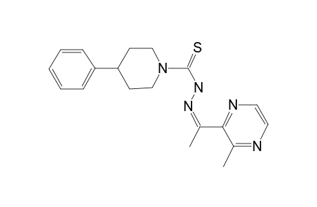 4-Phenylpiperidine-1-thiocarboxylic acid, 2-[1-[3-methyl-2-pyrazinyl]ethylidene]hydrazide