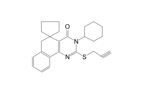 3-cyclohexyl-2-(prop-2-yn-1-ylthio)-3H-spiro[benzo[h]quinazoline-5,1'-cyclopentan]-4(6H)-one