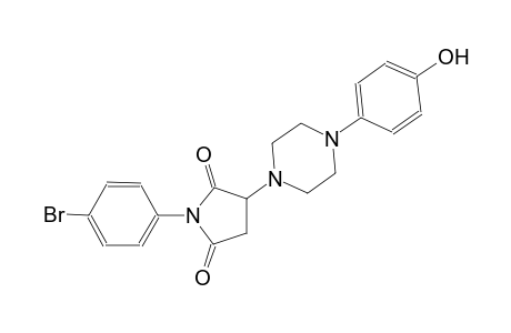 2,5-pyrrolidinedione, 1-(4-bromophenyl)-3-[4-(4-hydroxyphenyl)-1-piperazinyl]-