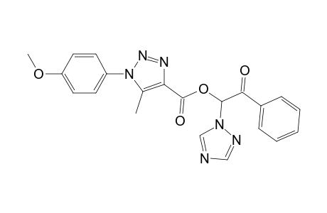 .omaga.-[1-(4-Methoxyphenyl)-5-methyl-1,2,3-triazole-4-carbonyl]-.omaga.-(1H-1,2,4-triazol-1-yl)acetophenone