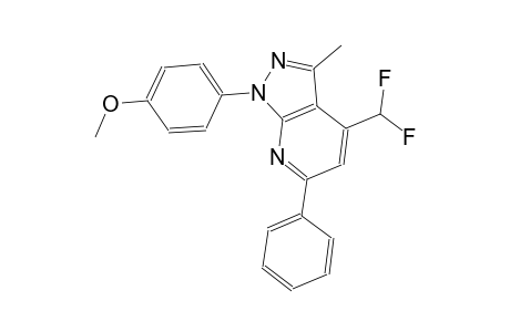 1H-pyrazolo[3,4-b]pyridine, 4-(difluoromethyl)-1-(4-methoxyphenyl)-3-methyl-6-phenyl-