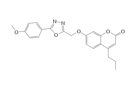 7-{[5-(4-Methoxyphenyl)-1,3,4-oxadiazol-2-yl]methoxy}-4-propyl-2H-1-benzopyran-2-one