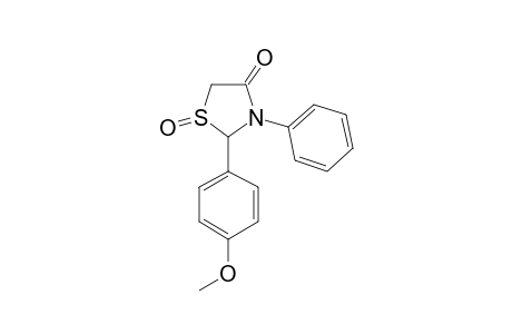 2-(4-METHOXYPHENYL)-3-PHENYL-1,3-THIAZOLIDIN-4-ONE-1-OXIDE