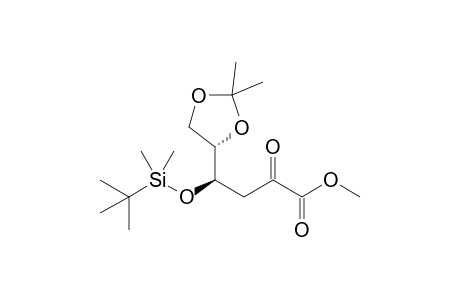 Methyl 3-deoxy-4-O-(tert-butyldimethylsilyl)-5,6-O-isopropylidene-L-erythro-hex-2-ulosonate