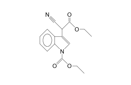 2-Cyano-2-(1-ethoxycarbonyl-indol-3-yl)-acetic acid, ethyl ester