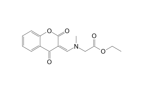 3-[N-(Ethoxycarbonylmethyl)-N-methylaminomethylene]-3,4-dihydro-2H-1-benzopyran-2,4-dione