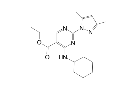 ethyl 4-(cyclohexylamino)-2-(3,5-dimethyl-1H-pyrazol-1-yl)-5-pyrimidinecarboxylate