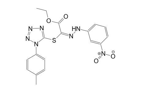 ethyl (2E)-{[1-(4-methylphenyl)-1H-tetraazol-5-yl]sulfanyl}[(3-nitrophenyl)hydrazono]ethanoate