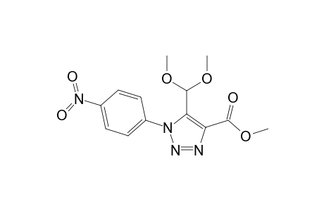 Methyl 5-(dimethoxymethyl)-1-(p-nitrophenyl)-1,2,3-triazol-4-carboxylate
