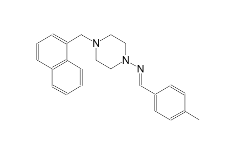 1-piperazinamine, N-[(E)-(4-methylphenyl)methylidene]-4-(1-naphthalenylmethyl)-