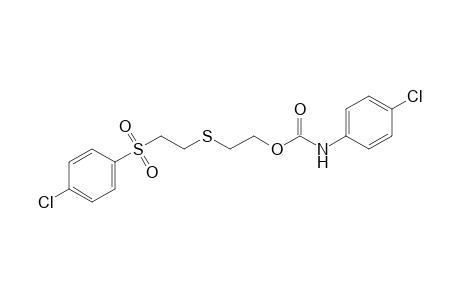 2-{{2-[(p-chlorophenyl)sulfonyl]ethyl}thio}ethanol, p-chlorocarbanilate