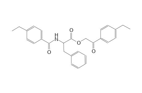 phenylalanine, N-(4-ethylbenzoyl)-, 2-(4-ethylphenyl)-2-oxoethyl ester