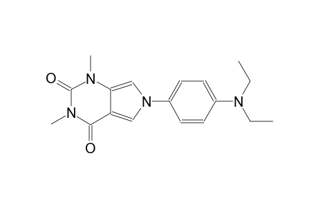 6-[4-(diethylamino)phenyl]-1,3-dimethyl-1H-pyrrolo[3,4-d]pyrimidine-2,4(3H,6H)-dione