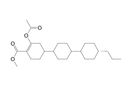 1-Cyclohexene-1-carboxylic acid, 2-(acetyloxy)-4-(4'-propyl[1,1'-bicyclohexyl]-4-yl)-, methyl ester, [trans(trans)]-