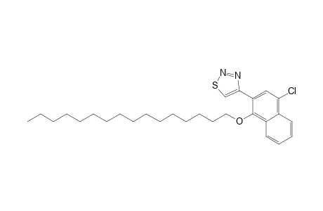 4-(4-Chloro-1-hexadecyloxy-2-naphthyl)-1,2,3-thiadiazole