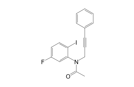 N-(5-Fluoro-2-iodophenyl)-N-(3-phenylprop-2-ynyl)acetamide
