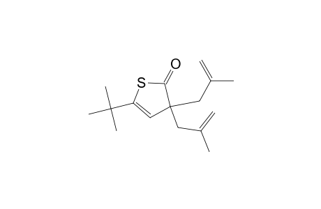 3,3-bis(2'-Methyl-2'-propenyl)-5(t-butyl)-2(3H)-thiophenone