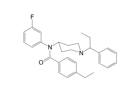 N-3-Fluorophenyl-N-[1-(1-phenylpropyl)piperidin-4-yl]-4-ethylbenzamide
