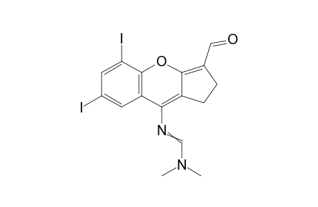 N'-(3-Formyl-5,7-diiodo-1,2-dihydrocyclopenta[b]-chromen-9-yl)-N,N-dimethylimidoformamide