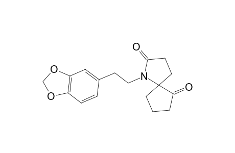 1-[2-(1,3-Benzodioxol-5-yl)ethyl]-1-azaspiro[4.4]nonane-2,6-dione