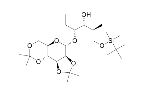 (2S,3R,4R)-1-[(tert-Butyldimethylsilyl)oxy]-4-[(2,3:4,6-Di-O-isopropylidene-.alpha.-D-mannopyranosyl)oxy]-2-methylhex-5-en-3-ol