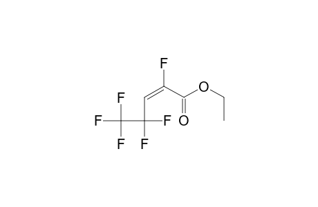2-Pentenoic acid, 2,4,4,5,5,5-hexafluoro-, ethyl ester, (E)-
