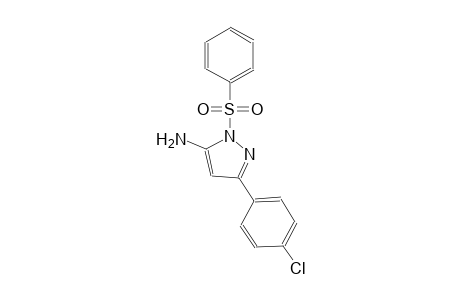 1H-pyrazol-5-amine, 3-(4-chlorophenyl)-1-(phenylsulfonyl)-