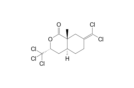 7-(Dichloromethylene)-8a-methyl-3-(trichloromethyl)octahydro-1H-isochromen-1-one