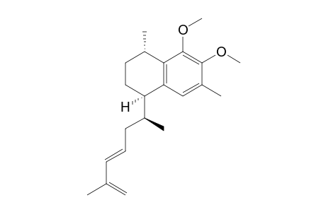 (1R,4S)-5,6-Dimethoxy-4,7-dimethyl-1-((S,E)-6-methylhepta-4,6-dien-2-yl)-1,2,3,4-tetrahydronaphthalene