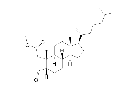 A-Nor-2,3-secocholestan-2-oic acid., 3-oxo-, methyl ester, (5.beta.)-