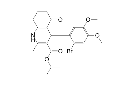 isopropyl 4-(2-bromo-4,5-dimethoxyphenyl)-2-methyl-5-oxo-1,4,5,6,7,8-hexahydro-3-quinolinecarboxylate