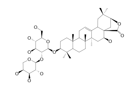 PROACACIASIDE-II;ACACIC-ACID-LACTONE-3-O-ALPHA-L-ARABINOPYRANOSYL-(1->2)-BETA-D-GLUCOPYRANOSIDE