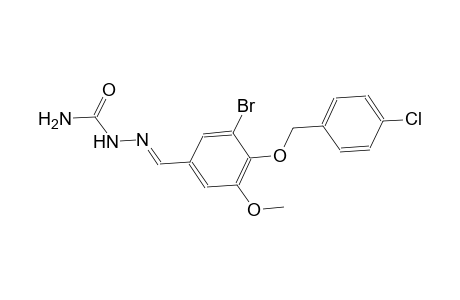 3-bromo-4-[(4-chlorobenzyl)oxy]-5-methoxybenzaldehyde semicarbazone