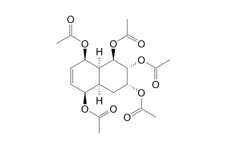 (+-)-(1R*,2R*,3R*,4aR*,5S*,8R*,8aS*)-1,2,3,4,4a,5,8,8a octahydronaphthalene-1,2,3,5,8-pentayl pentaacetate